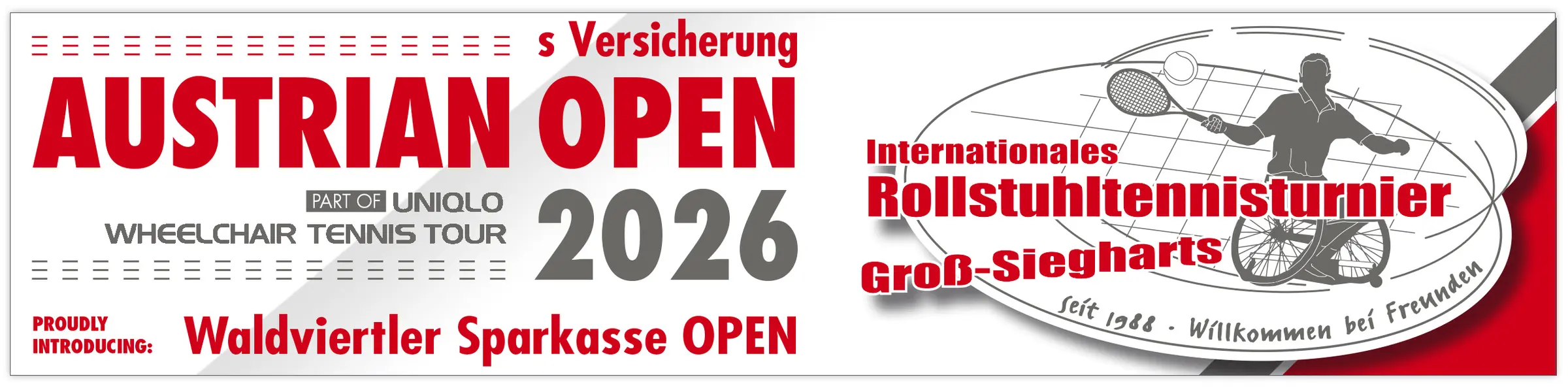 s Versicherung Austrian Open 2026 & Waldviertler Sparkasse Open – 37. Internationales Rollstuhltennisturnier Groß-Siegharts